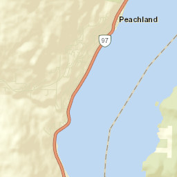 Peachland Street Map