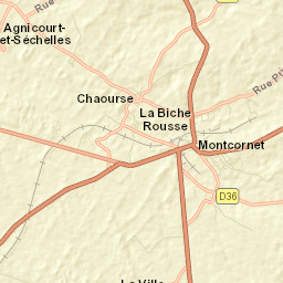 Montcornet Street Map