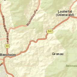 Bensheim Street Map