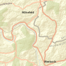 Werbach Street Map