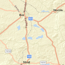 Bor Street Map