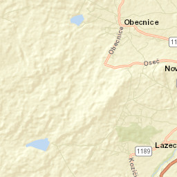 Obecnice Street Map