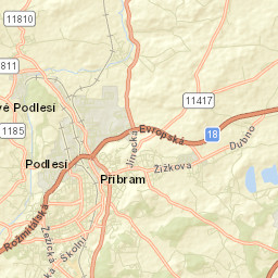 Příbram Street Map