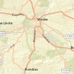 Vlašim Street Map