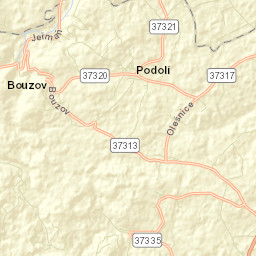 Bouzov Street Map