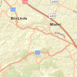 Bílá Lhota Street Map