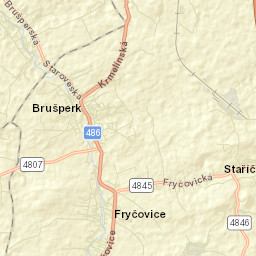 Brušperk Street Map