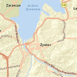 Żywiec Street Map