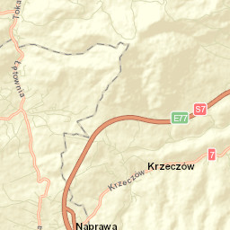 Łętownia Street Map