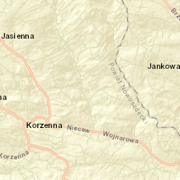 Korzenna Street Map