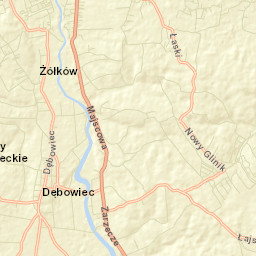 Dębowiec Street Map