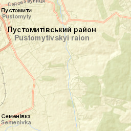 Pustomyty Street Map