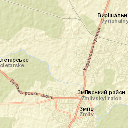 Zmiyiv Street Map