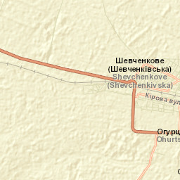 Shevchenkove Street Map