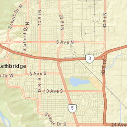 Lethbridge Street Map