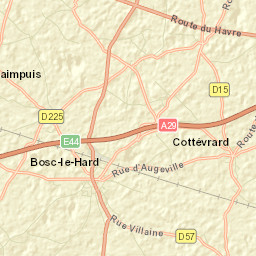 Bosc-le-Hard Street Map