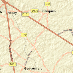 Grandvilliers Street Map