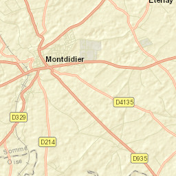 Montdidier Street Map