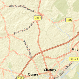 Ognes Street Map