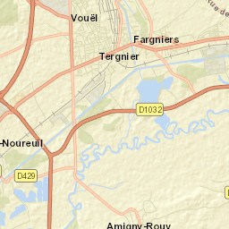 Tergnier Street Map