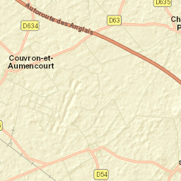Couvron-et-Aumencourt Street Map