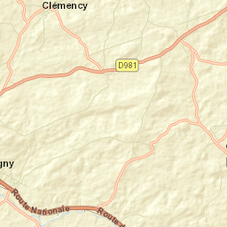 Blagny Street Map