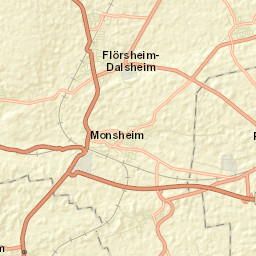 Monsheim Street Map