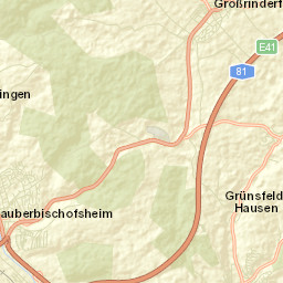 Großrinderfeld Street Map