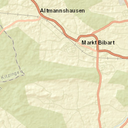Markt Bibart Street Map