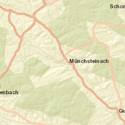 Münchsteinach Street Map