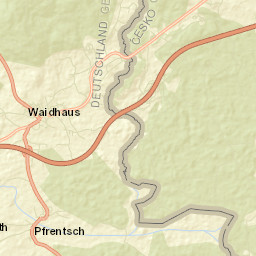 Waidhaus Street Map