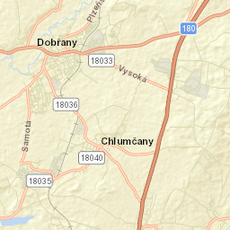 Chlumčany Street Map