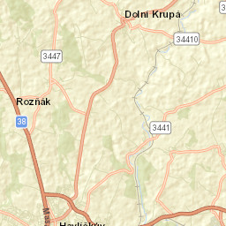 Okres Havlíčkův Brod Street Map