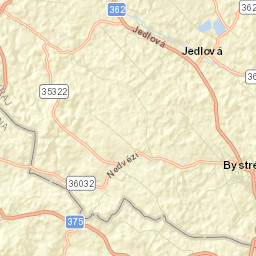 Jedlová Street Map