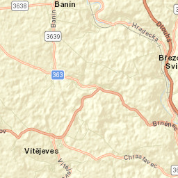 Březová nad Svitavou Street Map