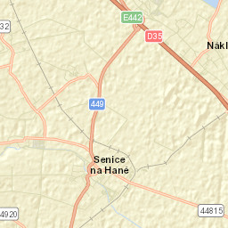 Senice na Hané Street Map
