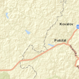 Potštát Street Map