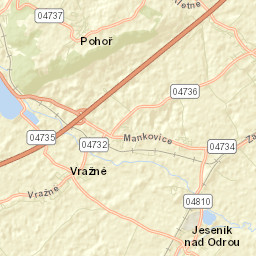 Jeseník nad Odrou Street Map