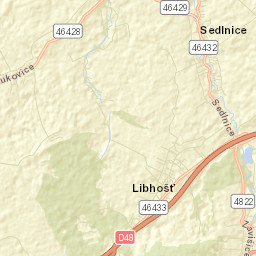 Sedlnice Street Map