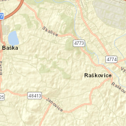 Janovice Street Map