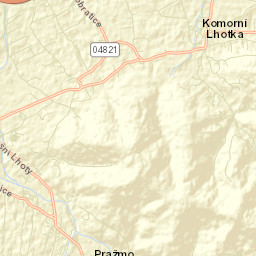 Komorní Lhotka Street Map