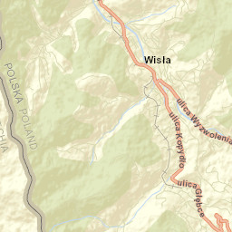 Wisła Street Map