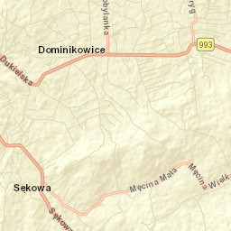 Sękowa Street Map