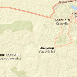 Krasyliv Street Map