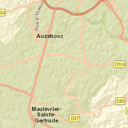Auzebosc Street Map