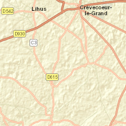 Crèvecœur-le-Grand Street Map