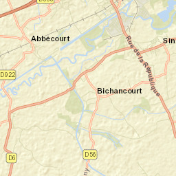 Sinceny Street Map