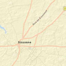 Sissonne Street Map