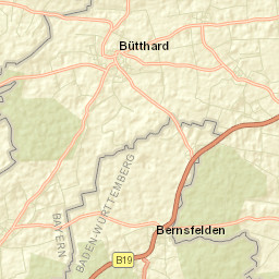 Bütthard Street Map