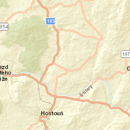 Hostouň Street Map